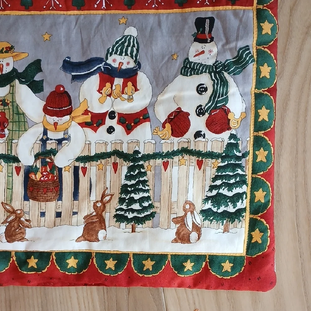 Handmade Snowman Christmas Wall Hanging 